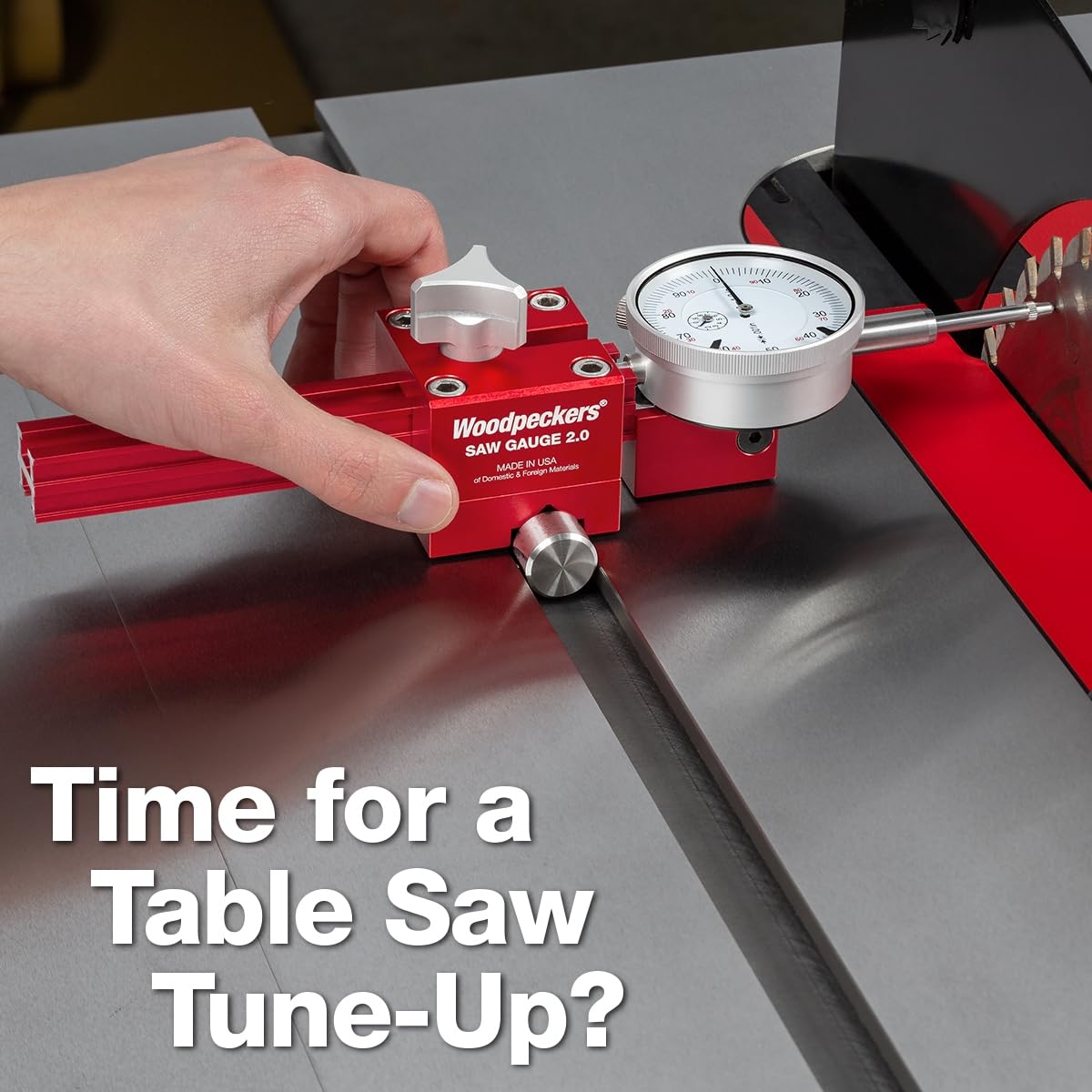 Saw Gauge with Dial Indicator and Extendable Arm N658