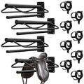 12 Pack Wall Mount Saddle Rack with Bridle Hooks K8658
