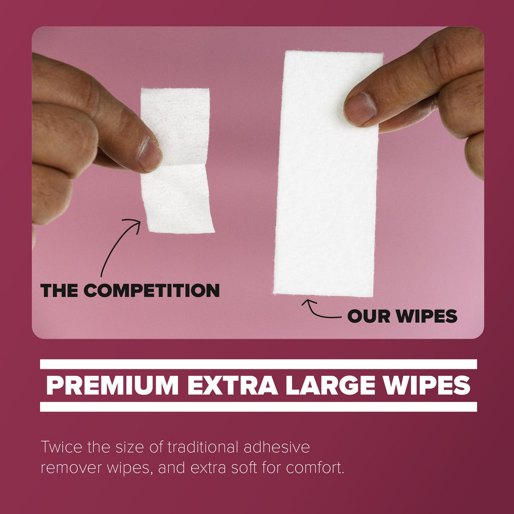 Adhesive Remover Wipes 50 Dry Wipes + 2oz Spray Solution T564