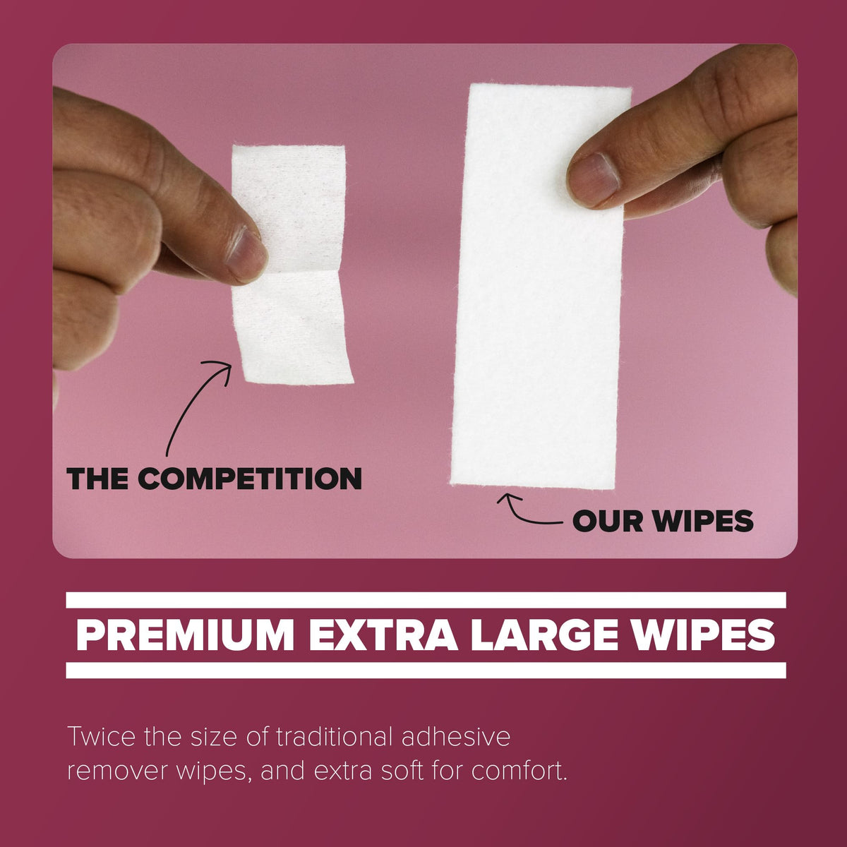 Adhesive Remover Wipes 50 Dry Wipes + 2oz Spray Solution T564