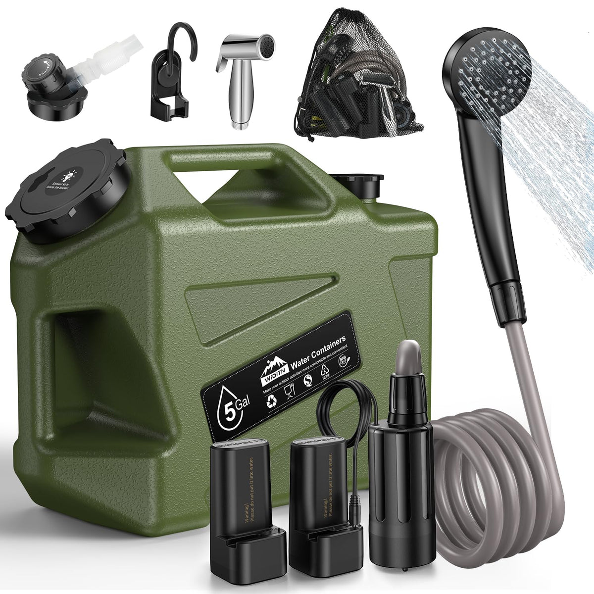 Portable Camping Shower with Water Jug S515