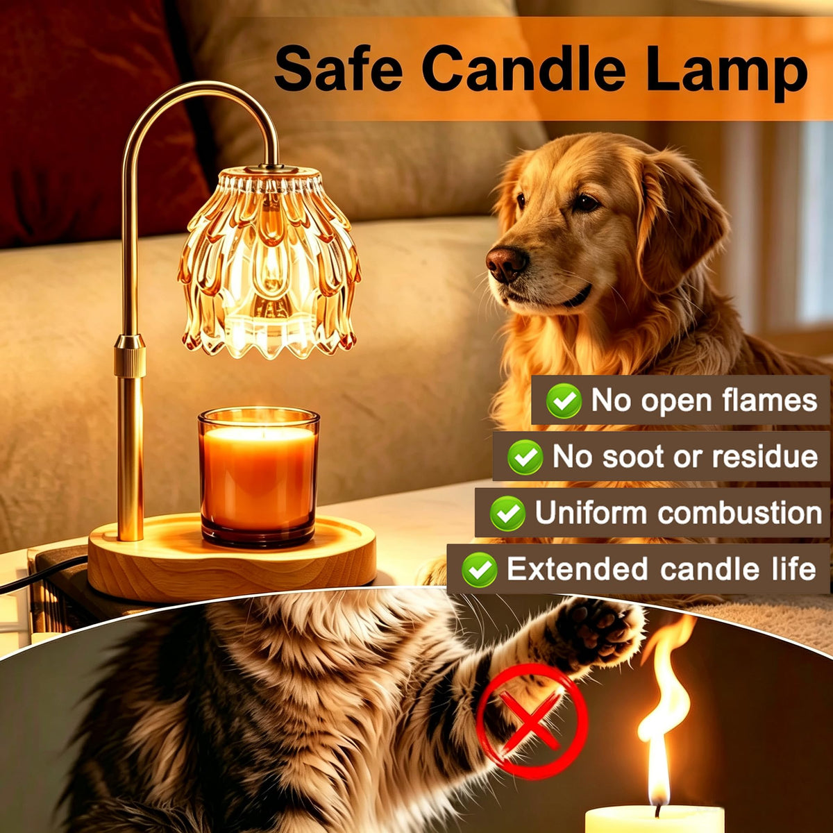 Dimmable Candle Warmer Lamp with Timer N516540